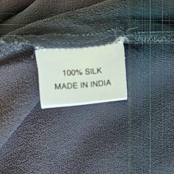 Monisha Jaising × Tabla Sheer Black Sequin New York Embellished Tunic Top - Picture 12 of 12